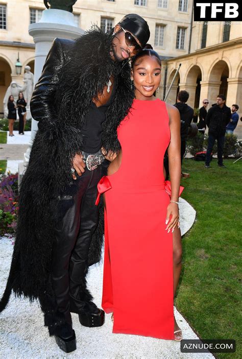 Normani Sexy Seen Showing Off Her Hot Figure In A Red Dress At The Monot Womenswear Show In
