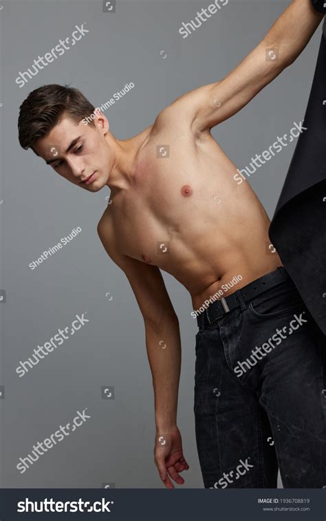 Handsome Man Naked Torso Selfconfidence Attractive Stock Photo Shutterstock