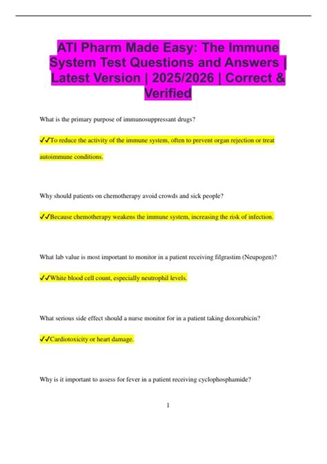 pharm made easy 4.0 immune system