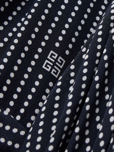 Givenchy Pussy Bow Polka Dot Silk Mini Dress Net A Porter