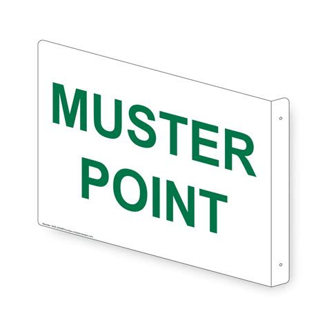 Muster Point Sign Nhe 25548proj Emergency Response Rescue Refuge