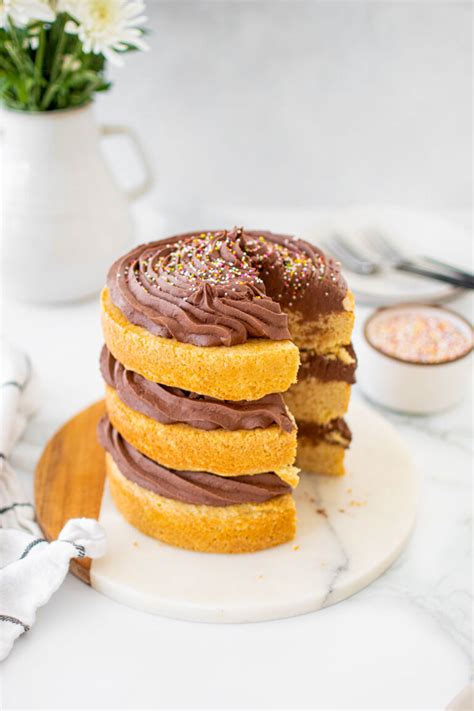 Simple Naked Birthday Cake Mimi S Organic Eats