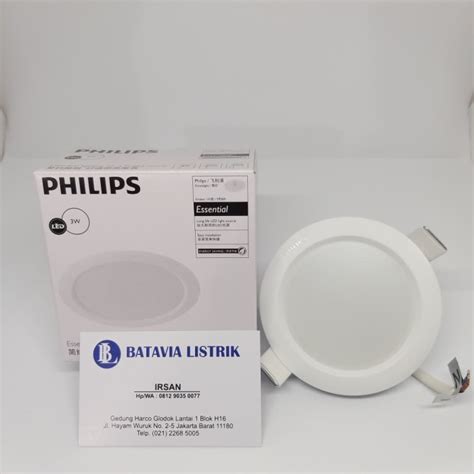 Jual Lampu Philips Recessed Downlight Led 59260 Eridani 3 Watt Jakarta Barat Batavia Listrik