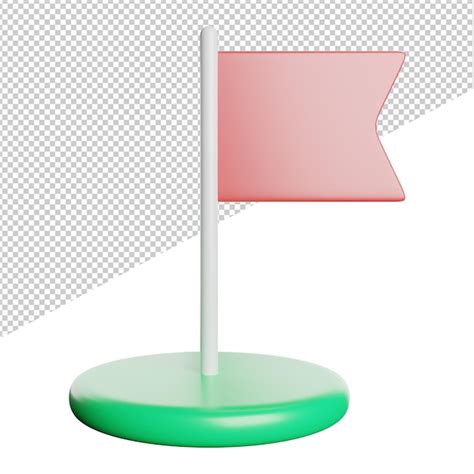 premium psd flag mark location