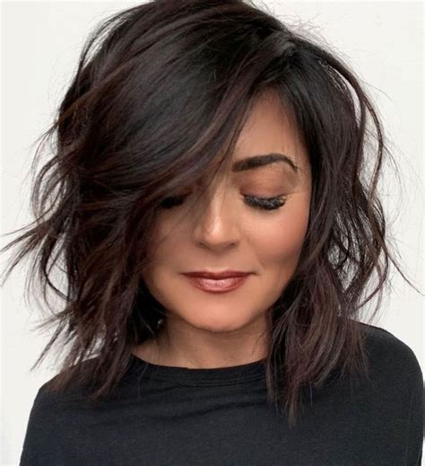 60 Inspiring Long Bob Hairstyles And Haircuts Thick Hair Styles Long