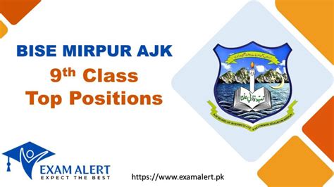 Bise AJK 9th Class Top 3 Positions 2023