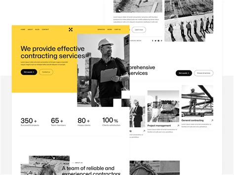 Construcfy X Construction Webflow Template On Behance