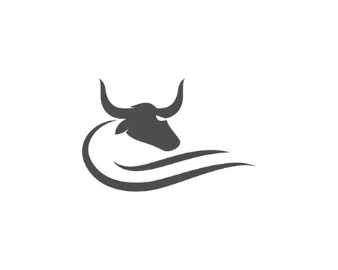 Bull Horn Logo Vector Bullfighter Icon Silhouette Vector Bullfighter