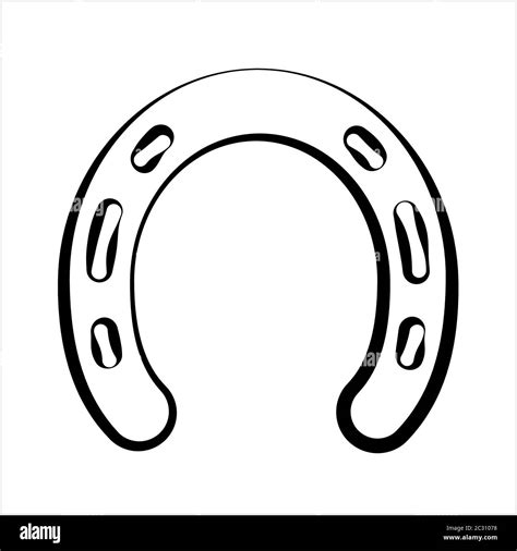 Horse Shoe Icon Vector Art Illustration Stock Vector Image And Art Alamy