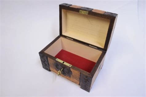 Handmade Wooden Chesttreasure Chest Box Keepsake Etsy