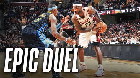 Carmelo Anthony Pts Lebron James Pts Epic Ot Duel Youtube