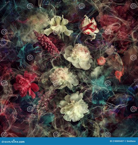 Abstract Colorful Floral Collage Stock Image Image Of Floral