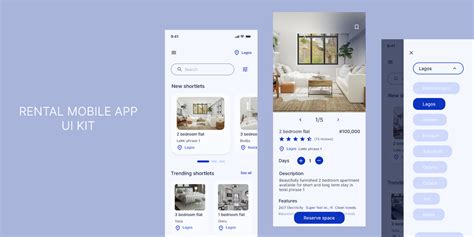 real estate mobile design app ui kit figma