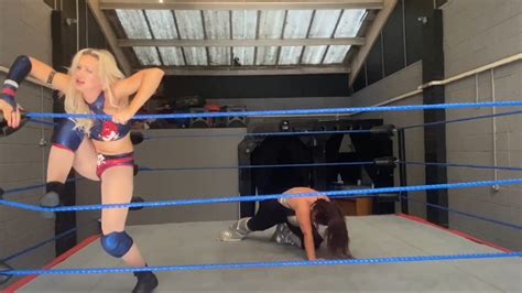 Bad Girls Wrestling Brunette Wrestler Dominates Blonde Wrestler Neck Holds And Submissons