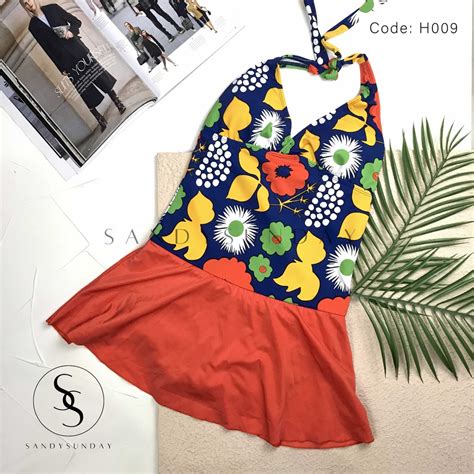 Jual Swimsuit Monokini Rok Wanita Swimsuit One Piece Baju Renang Wanita Dewasa Bikini Pantai