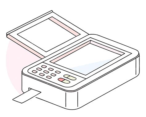 premium vector professional office scanner compact design