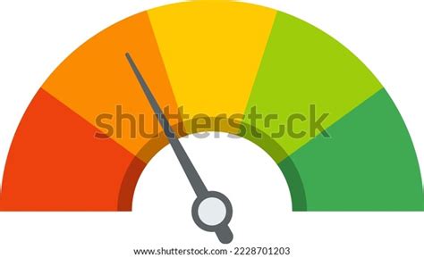 Dashboard Colorful Speedometer Icons Set Tachometer Stock Vector