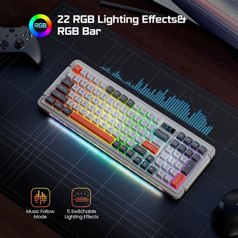 Mua L98 Wireless Mechanical Keyboard With 1 14 TFT LCD Hot Swappable RGB Keyboard W Gateron G
