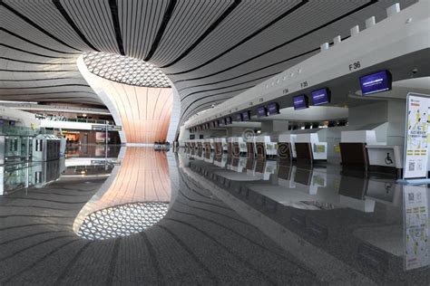 Architecture Of Terminal Building Of Daxing International Airport