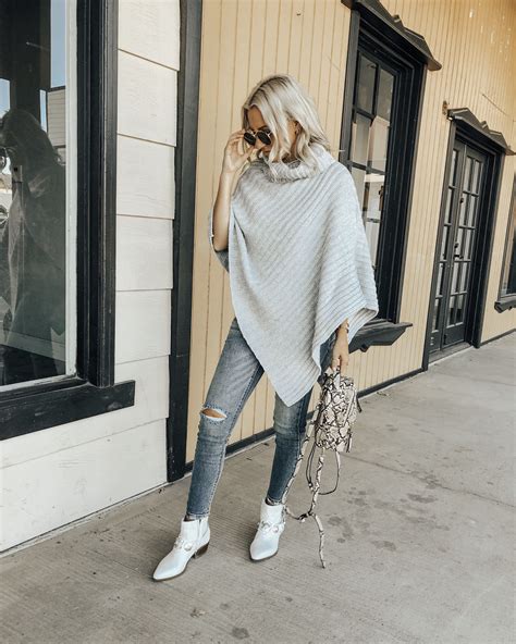 Trend Alert The Poncho Sweater Jaclyn De Leon Style The Poncho