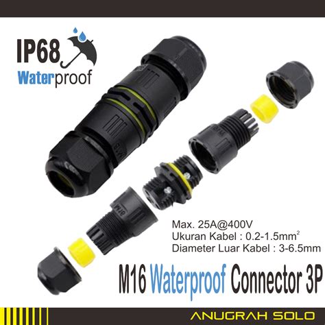 Jual Konektor Tahan Air Ip Waterproof Connector Sambungan Kabel Anti