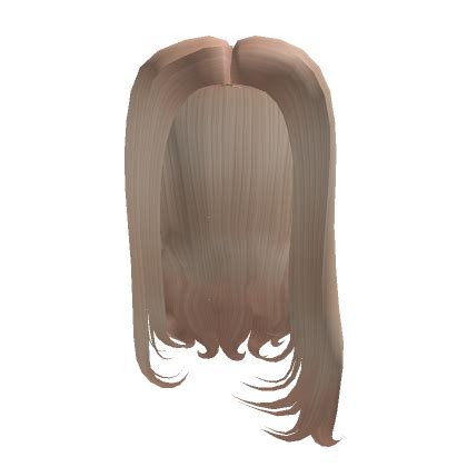 Straight Hair W Curved Ends Blonde Roblox