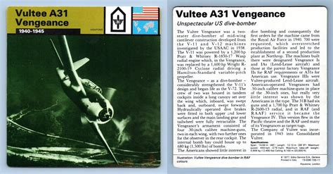 Vultee A31 Vengeance 1940 45 Weapons Ww2 Edito Service Sa 1977