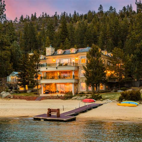 A Lake Tahoe Home With Its Own Private Beach Lists for $100 Million - WSJ