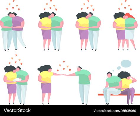 Traditional And Gay Lesbian Couples Royalty Free Vector