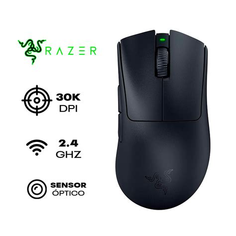 MOUSE RAZER DEATHADDER V3 PRO INALAMBRICO 30,000 DPI NEGRO | Storeplay ...