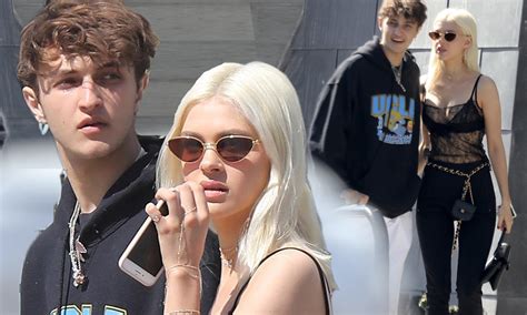 Nicola Peltz Dons Sultry Lace Look With Beau Anwar Hadid Daily Mail