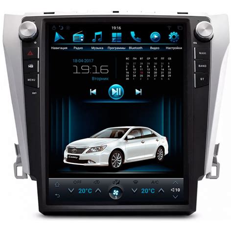 Штатная магнитола Mankana BST-1206S в стиле Тесла для Тойота Камри 50 ...