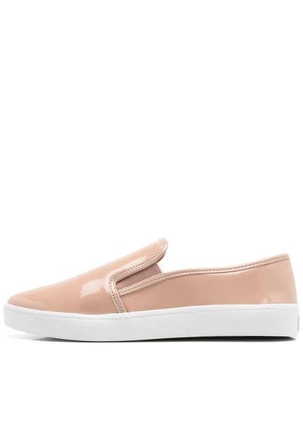 Slip On Via Uno Liso Nude Compre Agora Dafiti Brasil