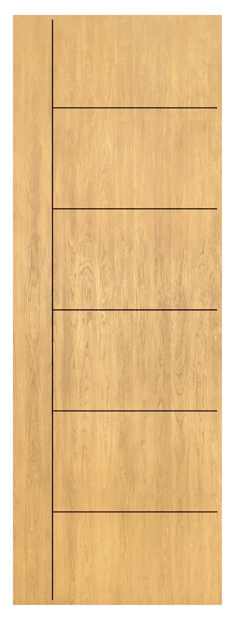 Prestige Entries Contemporary Cherry Engraved 42'' x 96'' Flush