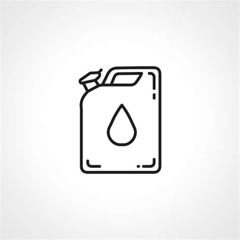 Premium Vector Petrol Canister Line Icon Jerrycan Line Icon