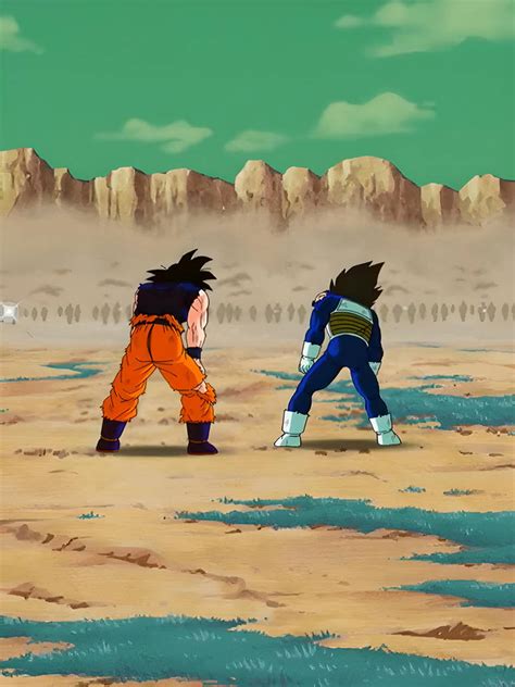 Goku and Vegeta facing Metal Cooler's army by johnny120588 on DeviantArt