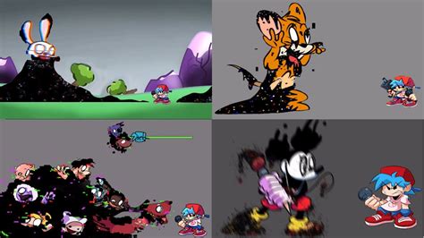 New Pibby X Fnf Concepts Disney Mickey Bunny Jerry Courage Glitch