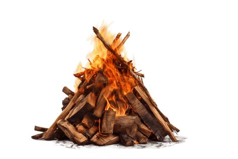 Bonfire On A Transparent Background Ai Png