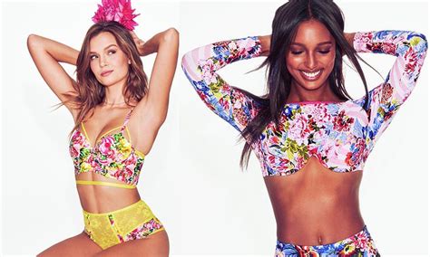 Victoria S Secret Models Showcase New Lingerie Designs Daily Mail Online