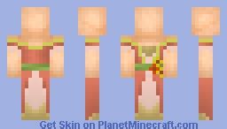 Pink Floral Dress Minecraft Skin