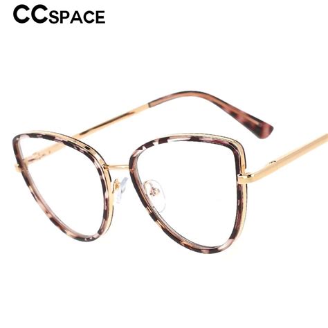 Ccspace Womens Full Rim Cat Eyel Tr 90 Titanium Frame Eyeglasses 53369