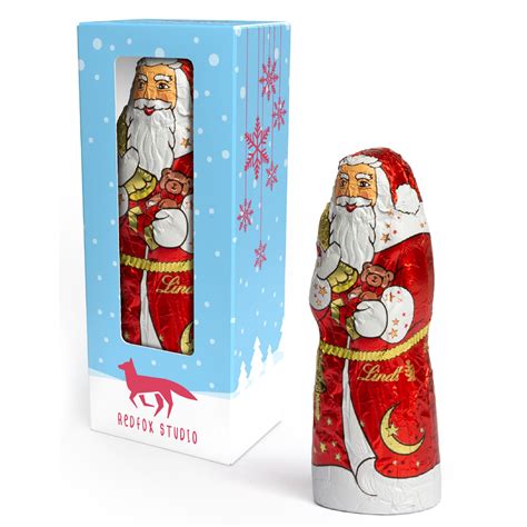 Lindt Chocolate Santa Claus In Promotion Box The Chocolate People