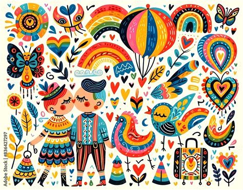 D A Del Orgullo Gay Gay Orgullo Flag Arcoiris Unicornio Llama Dibujos Animados