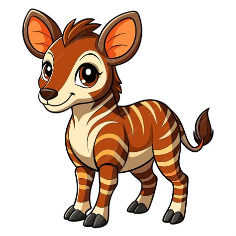 Playful Okapi Cartoon Vector Design | Premium AI-generated vector