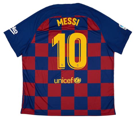 2019 20 Barcelona Home Shirt Messi 10 Excellent 910 3xl