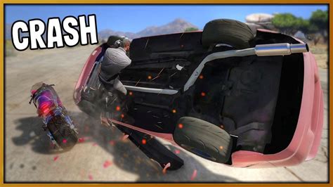 Gta Roleplay Huge Drag Bike Crash Redlinerp Youtube