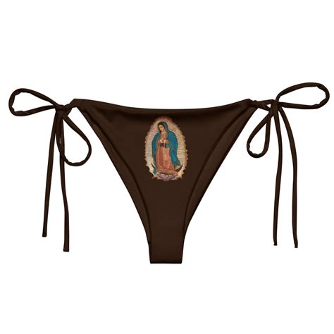 Virgin Mary Bottom Our Lady Of Guadalupe Bikini Triangle Bikini Etsy