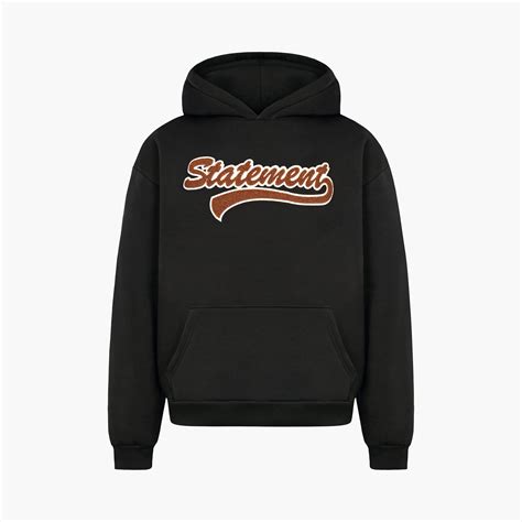 Retro Hoodie Black Statement Clo