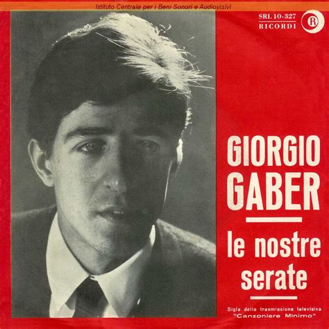 Giorgio Gaber Le Nostre Serate Gli Imbroglioni Lyrics And Tracklist