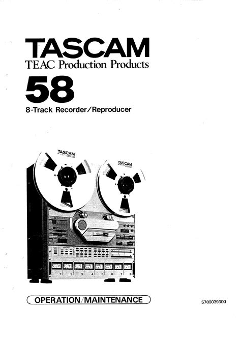 TEAC TASCAM58 - Service Manual Immediate Download